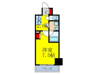 間取図 ファ－ストフィオ－レ東梅田