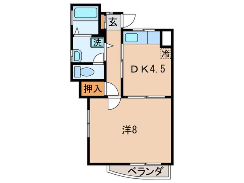 間取図 エ－デル塚口