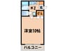 サンライズＡ 1Kの間取り