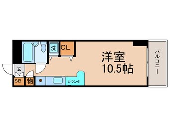 間取図 デトム・ワン烏丸五条(602)