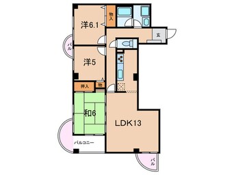 間取図 プラザ森北