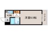 リバーランドPIT 1Kの間取り