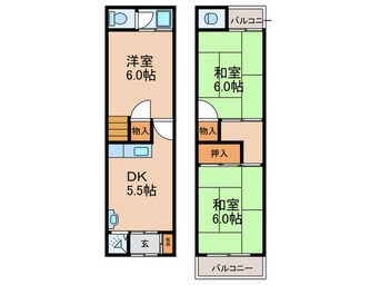 間取図 豊新4丁目戸建て