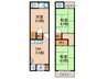 豊新4丁目戸建て 3DKの間取り