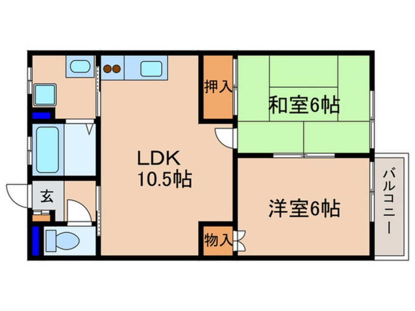 間取図 サンハイツセタⅡ