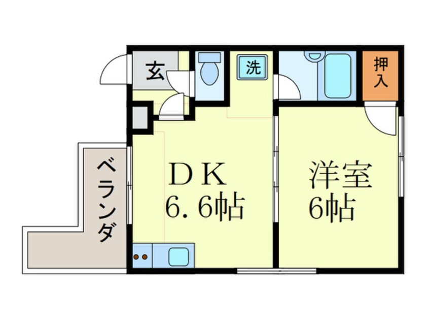 間取図 ファ－ストユ－スハイツ