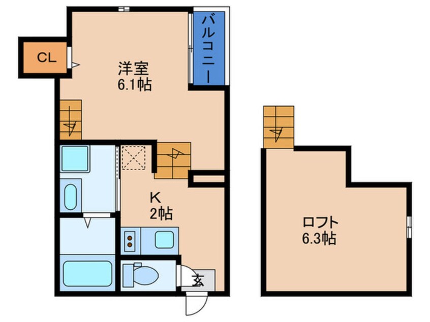 間取図 スカイフラット姫島