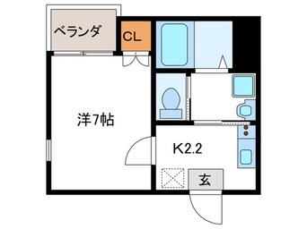 間取図 Ａｂｏｕｔｉｒ桂西口