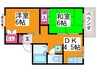 アメニティハイツ 2DKの間取り