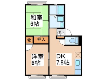 間取図 サンビレッジ奥野Ｂ棟