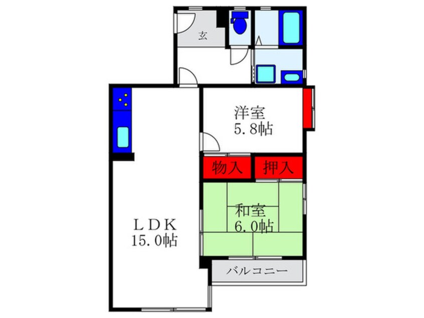 間取図 メゾンド晃良