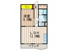 ホワイトオアシスレジデンス７６ 1LDKの間取り