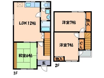 間取図 グッドラックハウス