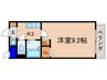 ベレヴュー鴨川 1Kの間取り