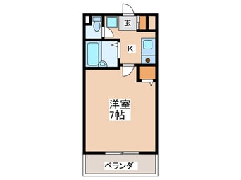 間取図 ロイヤルカ－サ阿倍野