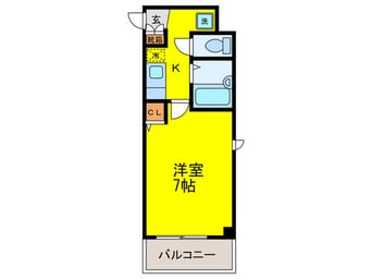 間取図 ロイヤルカ－サ阿倍野