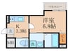 Tmaison吹田 1Kの間取り