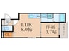 Tmaison吹田 1LDKの間取り