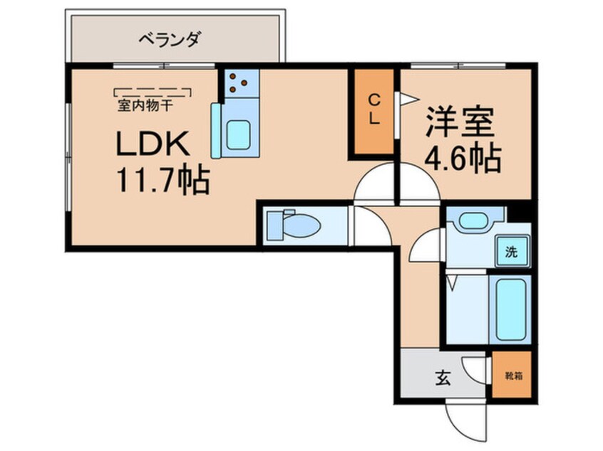 間取図 ハーミットクラブ