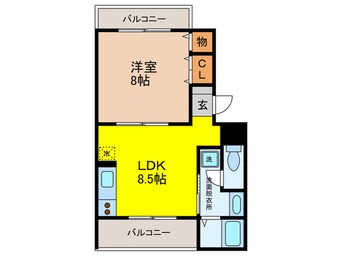 間取図 ノースグランヴィア北畠