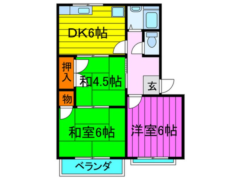 間取図 コーポ桑才Ｃ棟