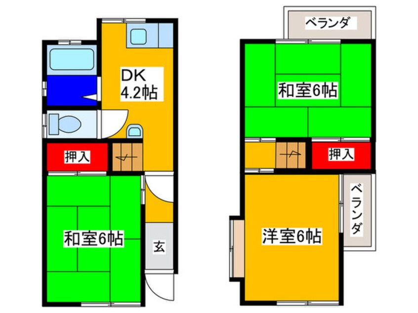 間取図 半田5丁目貸家