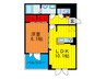 ロイヤルプリンセス 1LDKの間取り