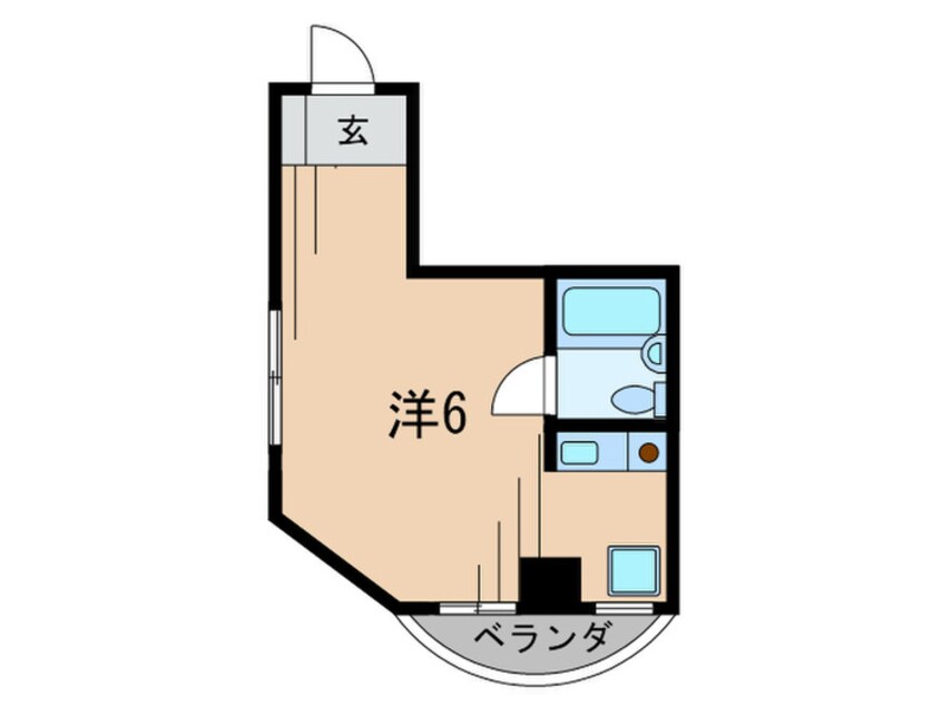 間取図 サンパレス21瓦林光マンション