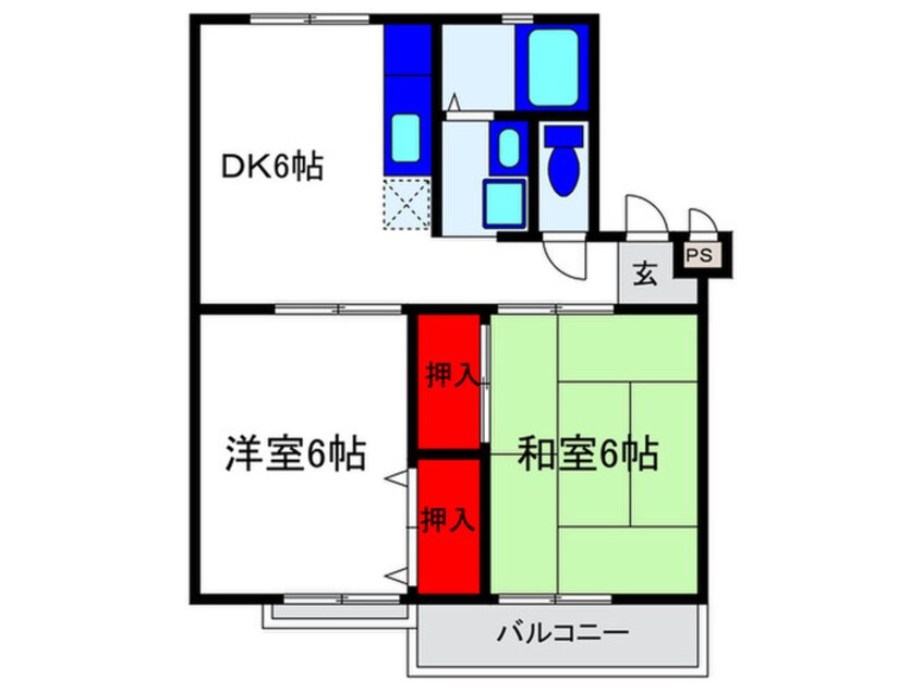 間取図 千里園マンション