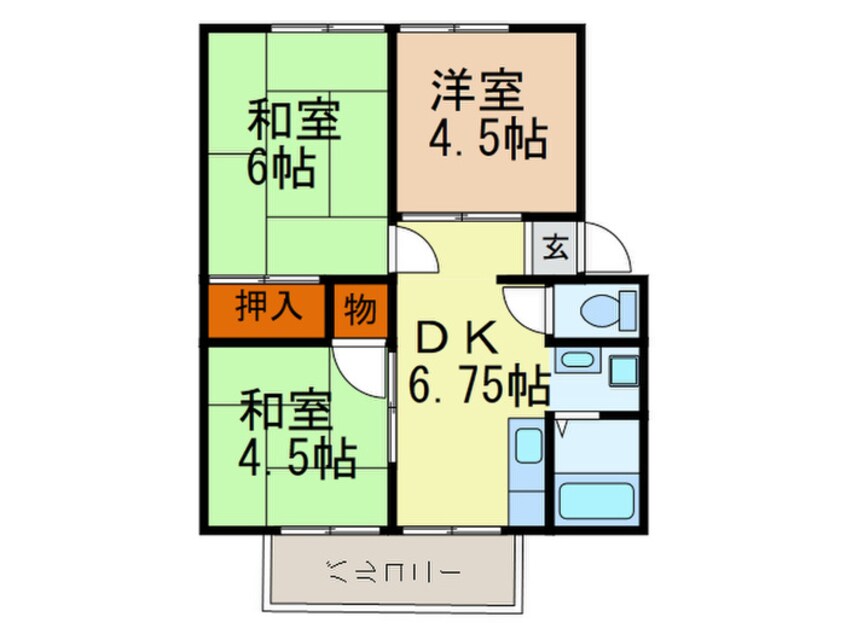 間取図 サンシティスリムハウスＡ