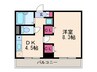 エミーナヒルズ 1DKの間取り