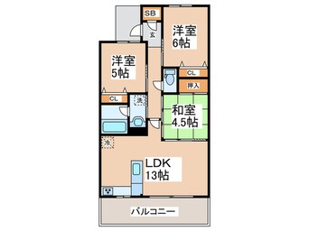 間取図 ｴｽﾃﾑｺｰﾄ阿波座ﾚｼﾞﾃﾞﾝｽ(605)