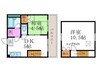 秀保マンション 2DKの間取り