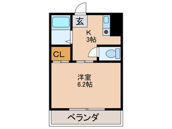 間取図 エルベ美章園