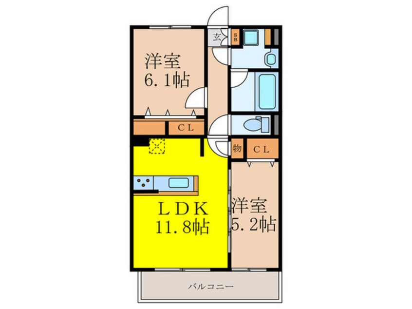 間取図 グランコート千里丘