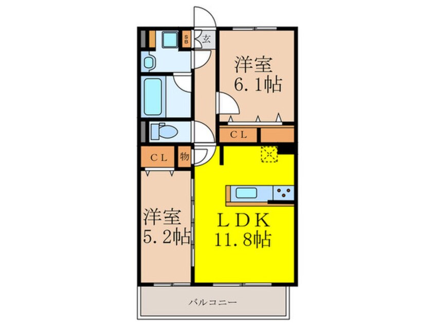 間取図 グランコート千里丘