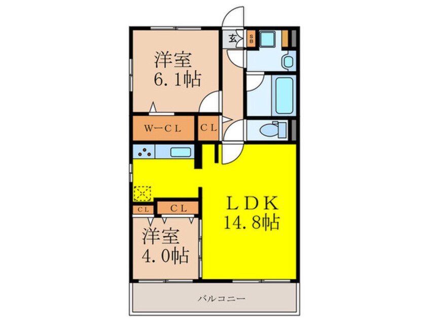 間取図 グランコート千里丘