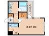 ベラジオ京都駅東Ⅱ（２０６） 1Kの間取り