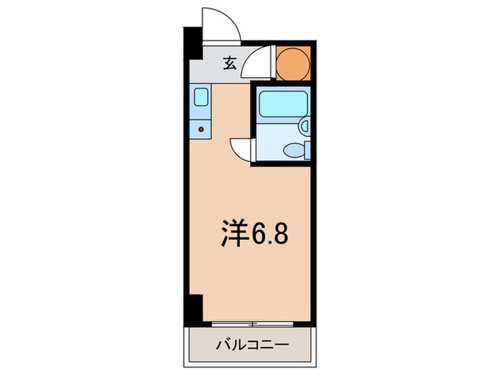 間取り図 カサベラ花隈（407）
