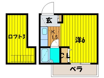 間取図 トモエハイツ５号館