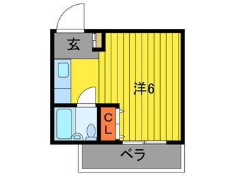 間取図 トモエハイツ５号館