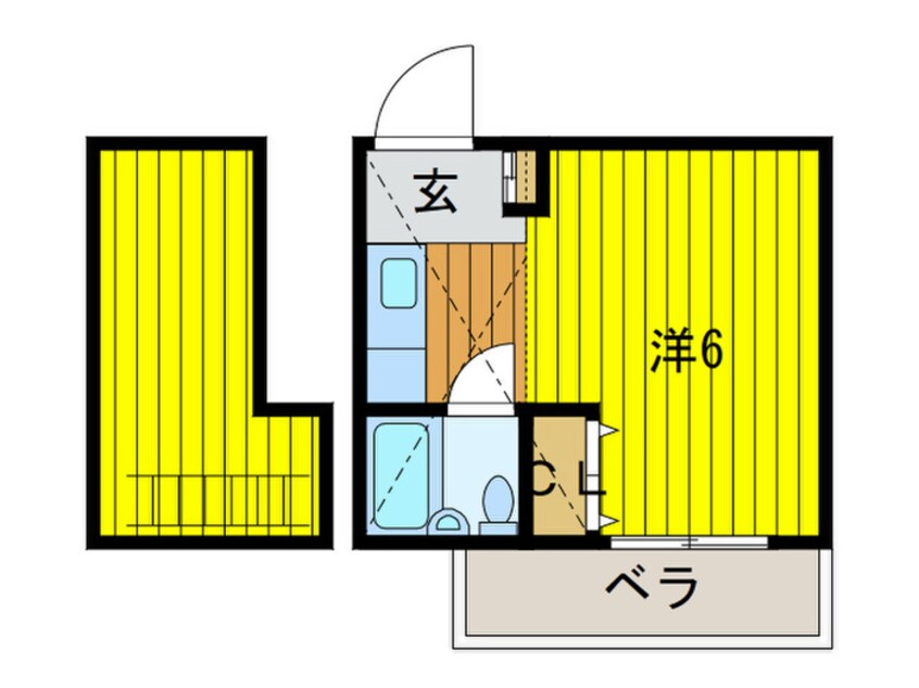 間取図 トモエハイツ５号館