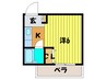 トモエハイツ５号館 1Rの間取り