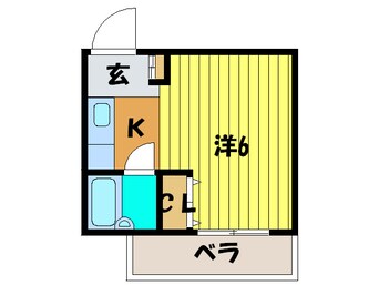 間取図 トモエハイツ５号館