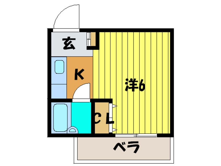 間取図 トモエハイツ５号館