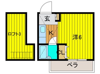 間取図 トモエハイツ５号館