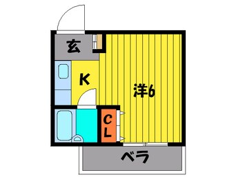 間取図 トモエハイツ５号館