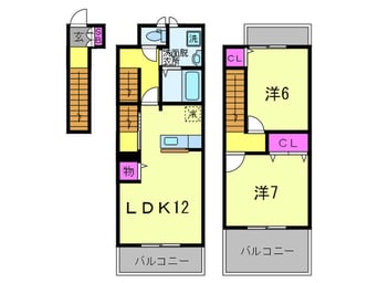 間取図 メゾンパルテ－ルⅡ