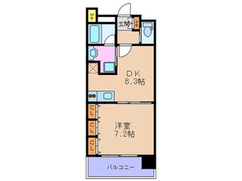 間取図 レジュ－ルアッシュ福島