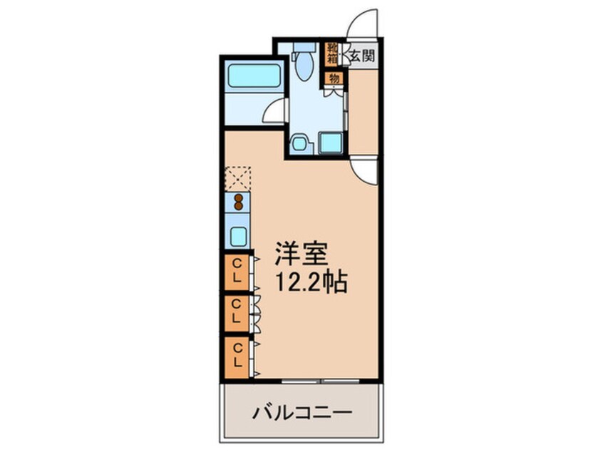 間取図 レジュ－ルアッシュ福島